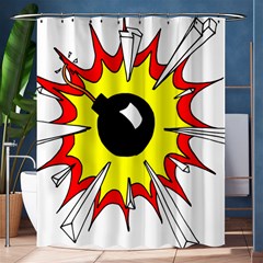 Book Explosion Boom Dinamite Shower Curtain 60  X 72  (medium) 