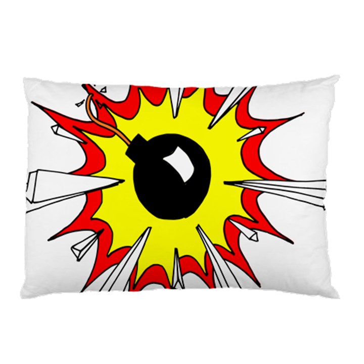 Book Explosion Boom Dinamite Pillow Case (Two Sides)