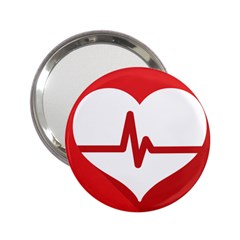 Cardiologist Hypertension Rheumatology Specialists Heart Rate Red Love 2 25  Handbag Mirrors