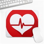 Cardiologist Hypertension Rheumatology Specialists Heart Rate Red Love Large Mousepads Front