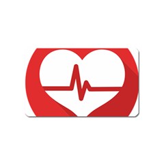 Cardiologist Hypertension Rheumatology Specialists Heart Rate Red Love Magnet (name Card)