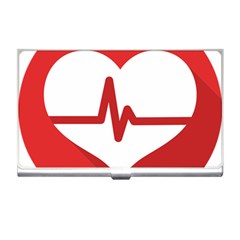 Cardiologist Hypertension Rheumatology Specialists Heart Rate Red Love Business Card Holders by Mariart