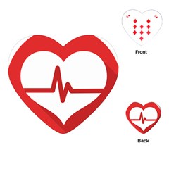 Cardiologist Hypertension Rheumatology Specialists Heart Rate Red Love Playing Cards (heart)  by Mariart