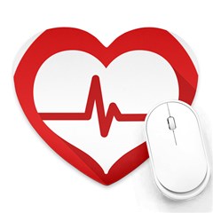 Cardiologist Hypertension Rheumatology Specialists Heart Rate Red Love Heart Mousepads by Mariart