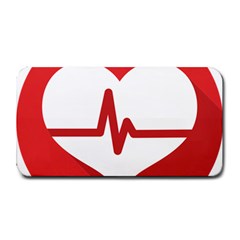 Cardiologist Hypertension Rheumatology Specialists Heart Rate Red Love Medium Bar Mats by Mariart