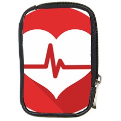 Cardiologist Hypertension Rheumatology Specialists Heart Rate Red Love Compact Camera Cases by Mariart