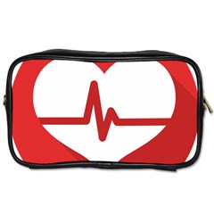 Cardiologist Hypertension Rheumatology Specialists Heart Rate Red Love Toiletries Bags 2-side by Mariart