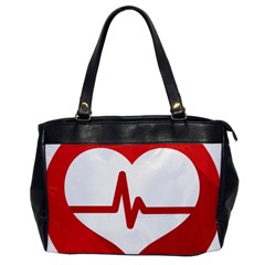 Cardiologist Hypertension Rheumatology Specialists Heart Rate Red Love Office Handbags by Mariart