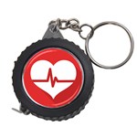 Cardiologist Hypertension Rheumatology Specialists Heart Rate Red Love Measuring Tapes Front