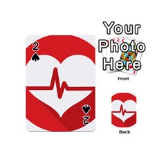 Cardiologist Hypertension Rheumatology Specialists Heart Rate Red Love Playing Cards 54 (mini)  by Mariart