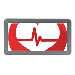 Cardiologist Hypertension Rheumatology Specialists Heart Rate Red Love Memory Card Reader (mini) by Mariart