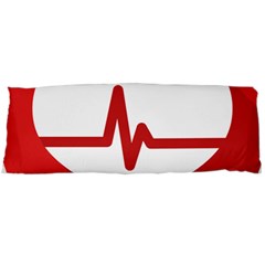 Cardiologist Hypertension Rheumatology Specialists Heart Rate Red Love Body Pillow Case (dakimakura) by Mariart