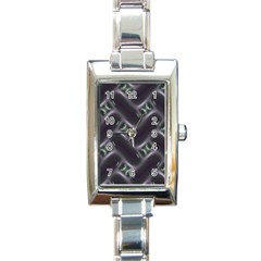 Closeup Purple Line Rectangle Italian Charm Watch by Mariart