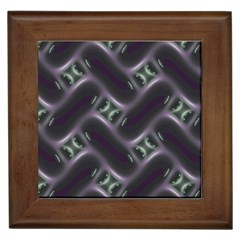 Closeup Purple Line Framed Tiles