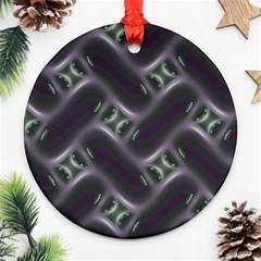 Closeup Purple Line Ornament (round) by Mariart