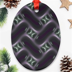 Closeup Purple Line Ornament (oval)