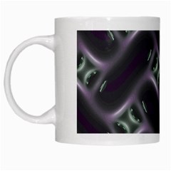 Closeup Purple Line White Mugs by Mariart