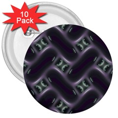 Closeup Purple Line 3  Buttons (10 Pack)  by Mariart