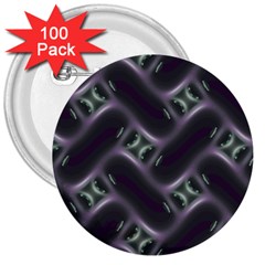 Closeup Purple Line 3  Buttons (100 Pack)  by Mariart