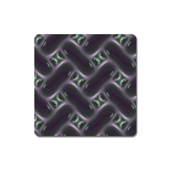 Closeup Purple Line Square Magnet