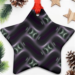 Closeup Purple Line Star Ornament (two Sides) by Mariart