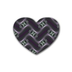 Closeup Purple Line Heart Coaster (4 Pack) 