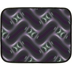 Closeup Purple Line Fleece Blanket (mini) by Mariart