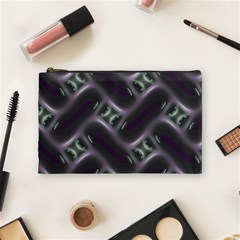 Closeup Purple Line Cosmetic Bag (medium)  by Mariart