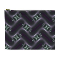 Closeup Purple Line Cosmetic Bag (xl) by Mariart