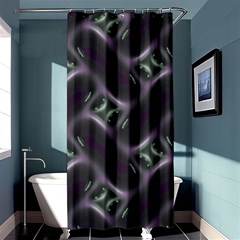 Closeup Purple Line Shower Curtain 36  X 72  (stall)  by Mariart