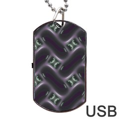 Closeup Purple Line Dog Tag Usb Flash (one Side) by Mariart