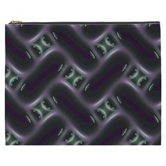 Closeup Purple Line Cosmetic Bag (xxxl)  by Mariart