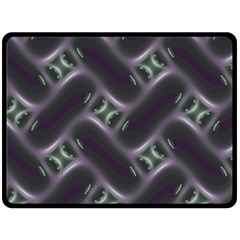 Closeup Purple Line Double Sided Fleece Blanket (large) 