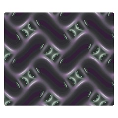 Closeup Purple Line Double Sided Flano Blanket (small) 