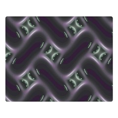 Closeup Purple Line Double Sided Flano Blanket (large) 