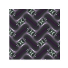 Closeup Purple Line Small Satin Scarf (square) by Mariart