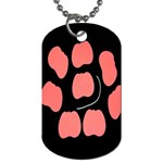 Craft Pink Black Polka Spot Dog Tag (Two Sides) Front