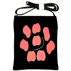 Craft Pink Black Polka Spot Shoulder Sling Bags by Mariart