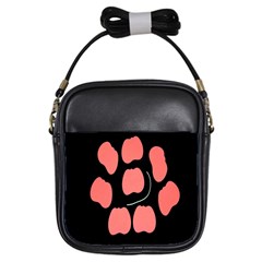 Craft Pink Black Polka Spot Girls Sling Bags by Mariart