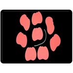 Craft Pink Black Polka Spot Fleece Blanket (Large)  80 x60  Blanket Front