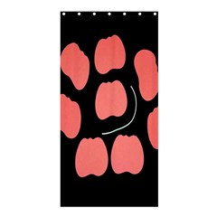 Craft Pink Black Polka Spot Shower Curtain 36  X 72  (stall)  by Mariart