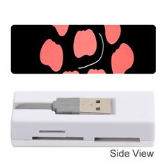 Craft Pink Black Polka Spot Memory Card Reader (stick)  by Mariart