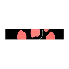 Craft Pink Black Polka Spot Flano Scarf (mini) by Mariart