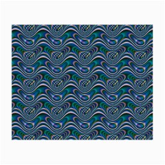 Boomarang Pattern Wave Waves Chevron Green Line Small Glasses Cloth (2-side) by Mariart