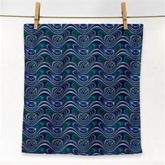 Boomarang Pattern Wave Waves Chevron Green Line Face Towel by Mariart