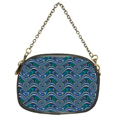 Boomarang Pattern Wave Waves Chevron Green Line Chain Purses (two Sides)  by Mariart