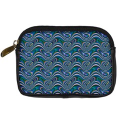 Boomarang Pattern Wave Waves Chevron Green Line Digital Camera Cases by Mariart