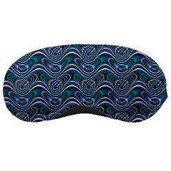 Boomarang Pattern Wave Waves Chevron Green Line Sleeping Masks