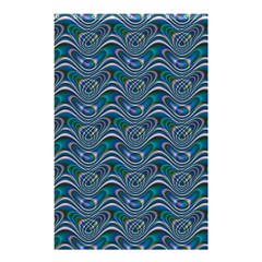 Boomarang Pattern Wave Waves Chevron Green Line Shower Curtain 48  X 72  (small)  by Mariart