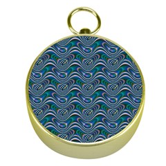 Boomarang Pattern Wave Waves Chevron Green Line Gold Compasses by Mariart